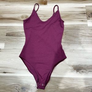 American Eagle Maroon Bodysuit Women’s Small